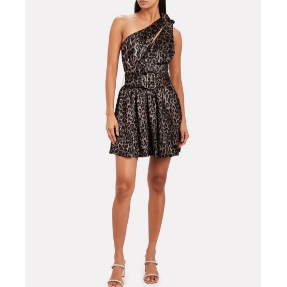 Retrofete Metallic Leopard Kayla Dress Women's Size XS NWT